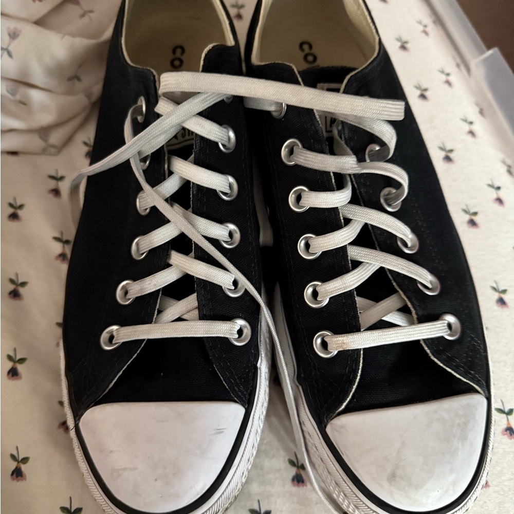 Converse Black and White Canvas Shoes